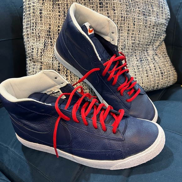 Nike Blazer Mid Trainers In Blue size 13 - Picture 16 of 16